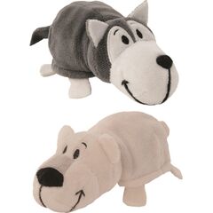 Игрушка-вывернушка "Хаски-белый мишка" 12 см