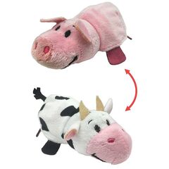 Игрушка-вывернушка "Свинка-коровка" 12 см