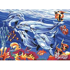 Рисование по номерам "Морские приключения" 40 на 30 см