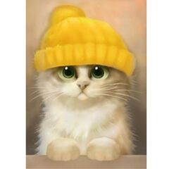Алмазная вышивка "Милый котик"