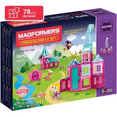 Магнитный конструктор MAGFORMERS Princess castle 78 деталей