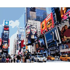 Роспись по холсту по номерам "Time Square"