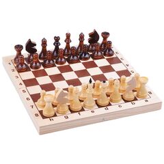 Игра настольная "Шахматы" 29 см на 29 см, поле и фигурки из дерева