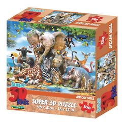 Стерео пазл PRIME 3D "Африка" 150 деталей
