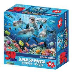 Стерео пазл PRIME 3D "Dolphin" 63 детали