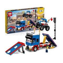 Конструктор Lepin 3 в 1 "Шоу МонстрТрэков", 650 деталей