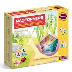 Магнитный конструктор MAGFORMERS My First Pastel 30 деталей