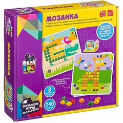 Мозаика с фоном, 8 картинок-шаблонов, 240 фишек
