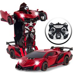 Трансформер-автомобиль на р/у "Красная Lamborghini"