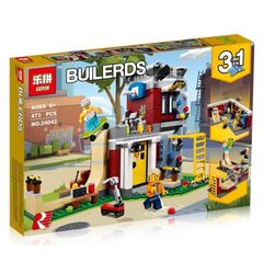Конструктор 3 в 1 Lepin "Модульная Скейт-площадка", 473 детали
