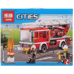 Конструктор Lepin "Пожарный автомобиль с лестницей", 239 деталей