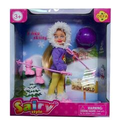 Кукла Defa Lucy "Малышка на лыжах", 15 см