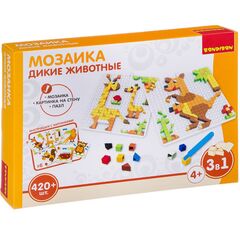 Мозаика "Дикие животные 3 в 1" 420 деталей