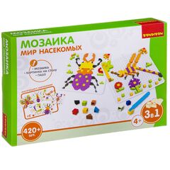 Мозаика "Мир насекомых 3 в 1" 420 деталей