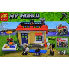 Конструктор Lele "My world" 3 в 1, 366 деталей