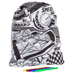 Мешок для сменки под раскраску "Speed race"