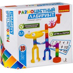 Динамический конструктор "Разноцветный лабиринт", 36 деталей