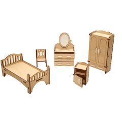 Набор деревянной мебели "Спальня"