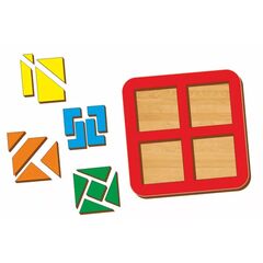 Вкладыш "Сложи квадрат 2×2" 3 уровень