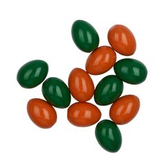 Счетный материал "Яйца 12 шт" оранжевые и зеленые