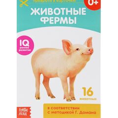 Обучающая книжка "Животные фермы" по методике Домана