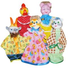 Кукольный театр "Кошкин дом", 5 кукол