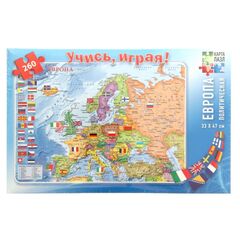 Пазл "Европа.Политическая карта" 260 элементов