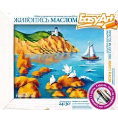 Живопись маслом "Старый маяк"