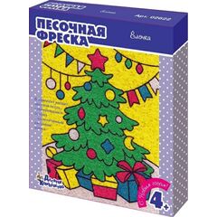 Песочная фреска "Елочка"