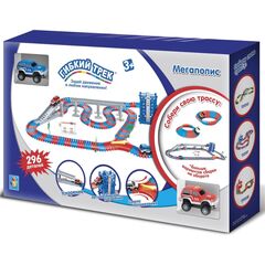 Гибкий трек "Мегаполис" 1 Toy, 296 деталей