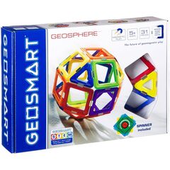 Магнитный конструктор Geosmart, 31 деталь + спиннер
