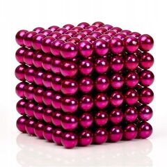 Неокуб, 216 шариков по 5 мм, цвет розовый металлик
