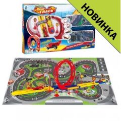 Трек с катапультой и игровым полем