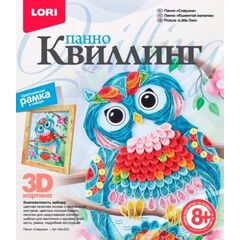 Квиллинг.Панно "Совушка"