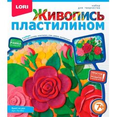 Живопись пластилином "Букет из роз"