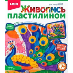Живопись пластилином "Павлин"