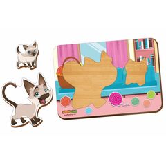 Деревянный вкладыш "Кошки"