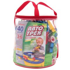 Конструктор "Автотрек" 40 деталей, в рюкзаке