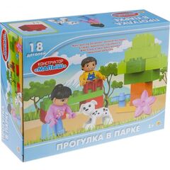Конструктор для малышей "Прогулка в парке", 18 деталей