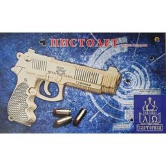 Сборная модель из дерева "Пистолет"