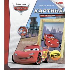 Картина из пластилина "Молния Маккуин"