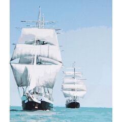 Рисование по номерам "Корабли в море" 40 на 50 см