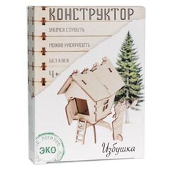 Конструктор под роспись из дерева "Избушка"