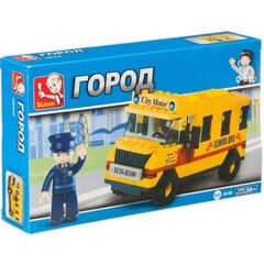 Конструктор "Школьный автобус", 105 деталей
