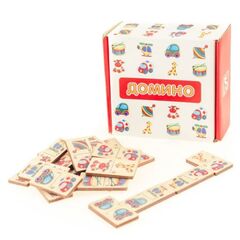 Домино из дерева Д430а "Игрушки"