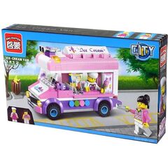 Конструктор Brick "Автомобиль с мороженным", 212 деталей