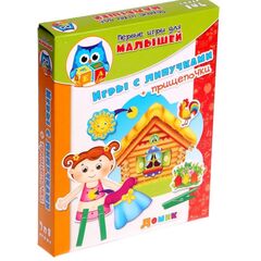 Игры с липучками + прищепочки "Домик" 3 в 1