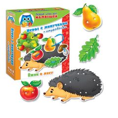 Игры с липучками + шнуровка "Ежик в лесу" 3 в 1