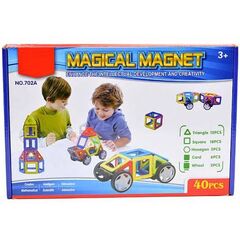 Магнитный конструктор с колесами 40 деталей "Mag-Cube"