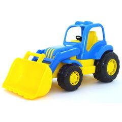Машинка из пластика "Трактор-погрузчик"